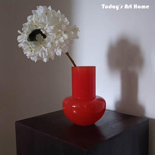 法式中古玻璃花瓶餐厅插花