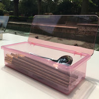 Chopstick box rack, plastic straw, spoon, knife and fork storage box with lid, draining tray, tableware, household kitchen, dust-proof, commercial thumbnail 3