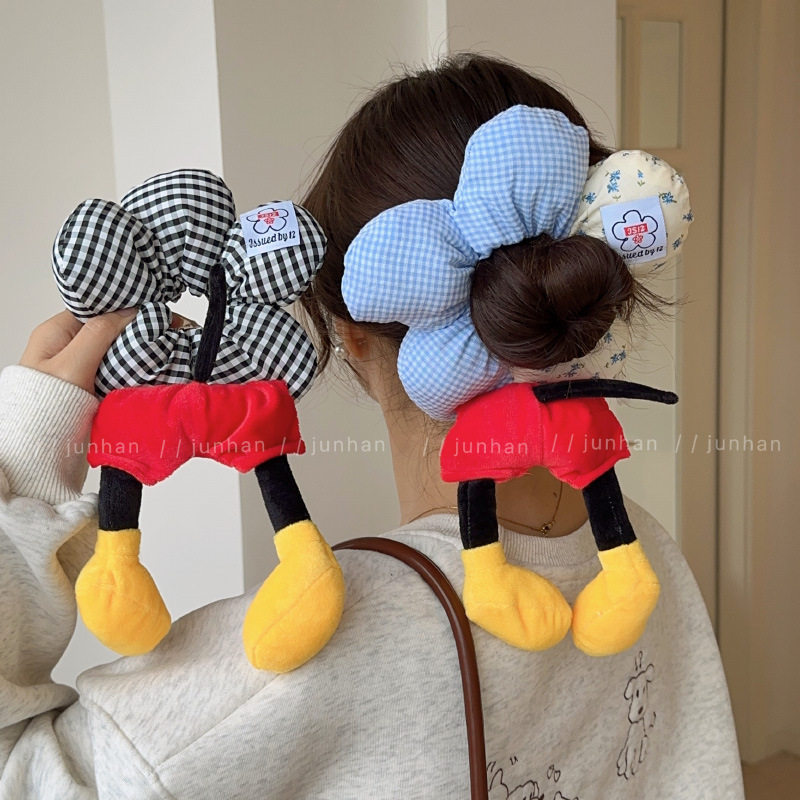 甜美拼接条纹花花发圈女大号立体花朵头绳大肠圈高级感发绳丸子头,饰品/流行首饰/时尚饰品新,发饰,淘宝优惠券,粉丝福利购,淘宝优惠卷