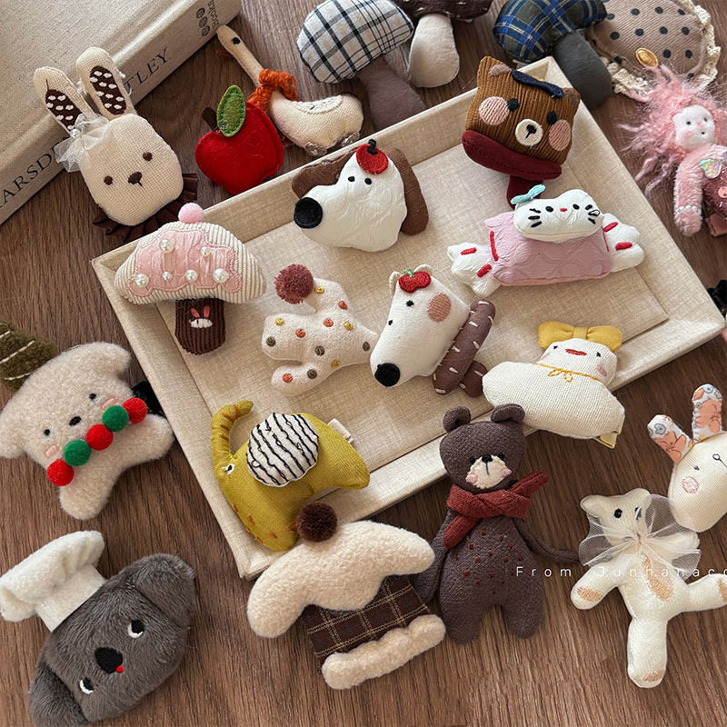 可爱手工卡通动物发夹合集软萌兔子蘑菇儿童发饰发卡头饰配饰女,饰品/流行首饰/时尚饰品新,发饰,淘宝优惠券,粉丝福利购,淘宝优惠卷