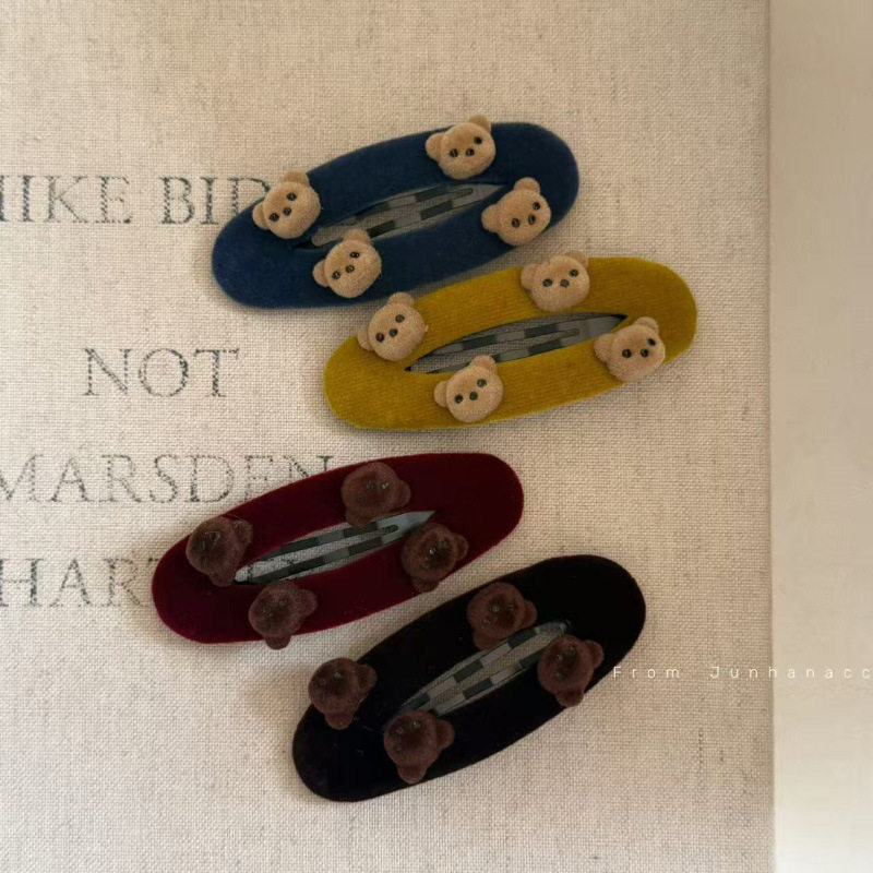 俏皮复古发夹女小熊侧边夹前额bb夹新款高端刘海夹头饰,饰品/流行首饰/时尚饰品新,发饰,淘宝优惠券,粉丝福利购,淘宝优惠卷