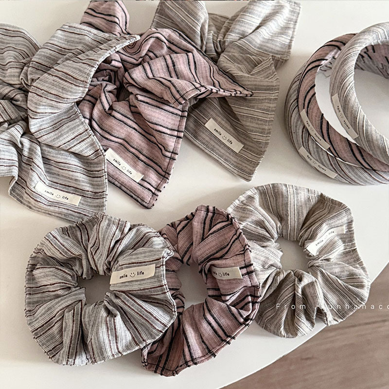 韩系甜美百搭条纹大肠发圈方巾发夹新款高颅顶发箍扎马尾头绳发饰,饰品/流行首饰/时尚饰品新,发饰,淘宝优惠券,粉丝福利购,淘宝优惠卷