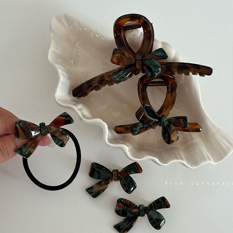 珐琅油画蝴蝶结发夹醋酸鲨鱼夹发绳高级后脑勺盘发发抓发夹亚克力,饰品/流行首饰/时尚饰品新,发饰,淘宝优惠券,粉丝福利购,淘宝优惠卷