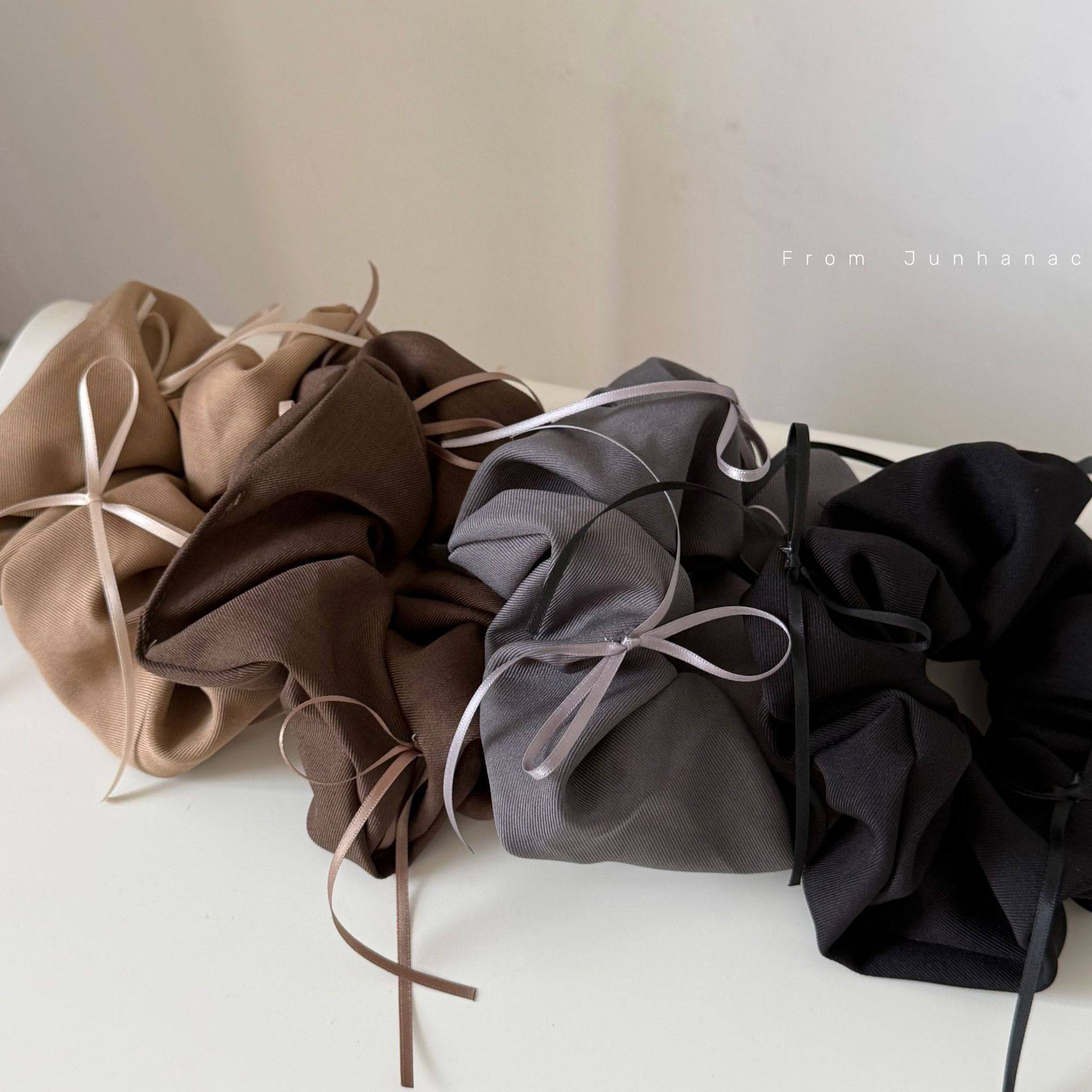 芭蕾风飘带大肠发圈韩系棕色氛围感丸子头发绳低马尾发饰女,饰品/流行首饰/时尚饰品新,发饰,淘宝优惠券,粉丝福利购,淘宝优惠卷