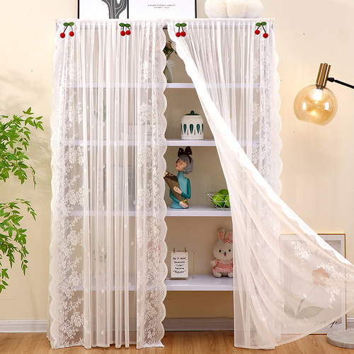 爱心妍置物架蕾丝遮丑帘