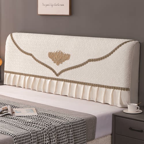 高档床头套罩全包加厚防撞可拆洗通用欧式软包靠垫防尘保护罩套子