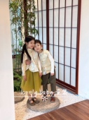 春秋背心女童套装 Lovely 马甲男童新中式 甲辰龙中国风姐弟装 baby