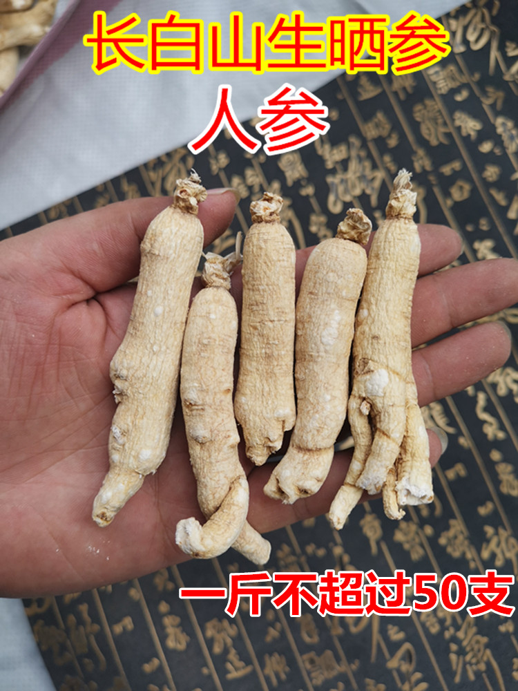 整枝東北人參長白山生曬參白參