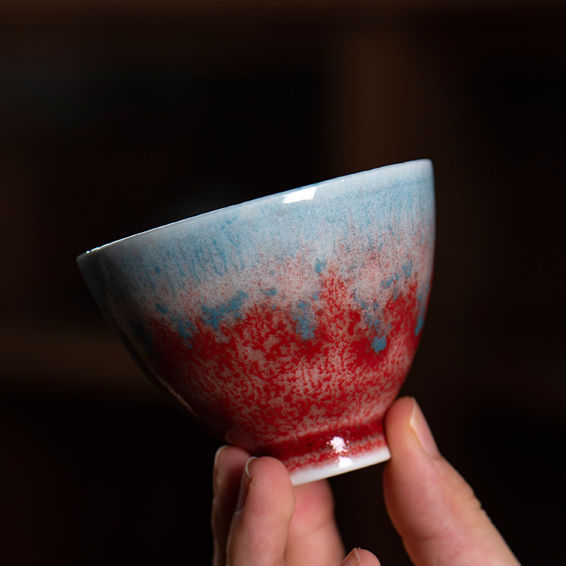 尚观堂复古手作柴烧窑变天目釉茶杯