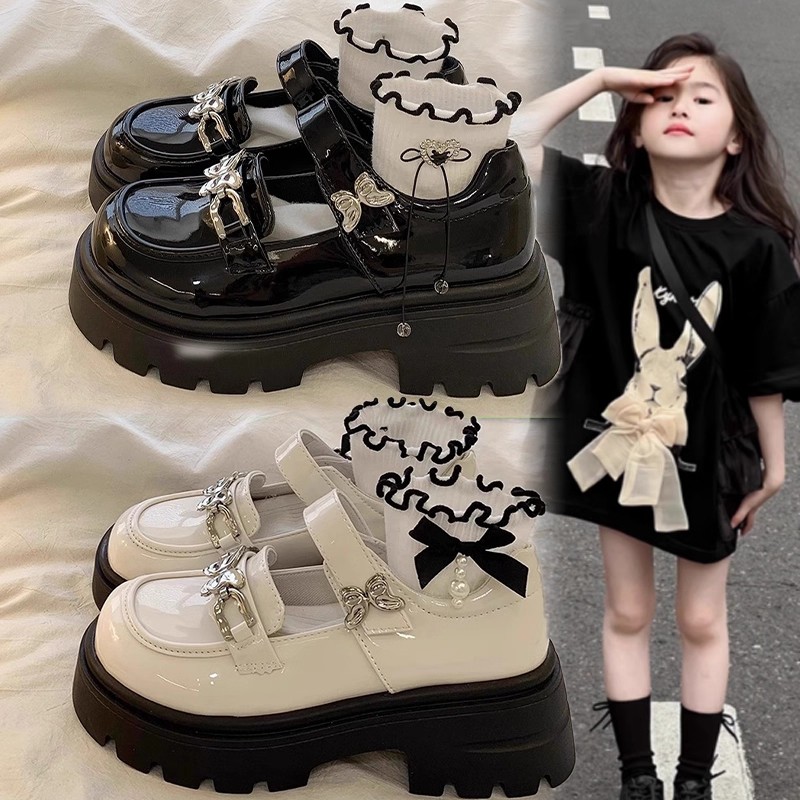 女童皮鞋2025新款夏秋儿童公主鞋