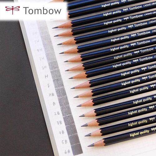 日本Tombow蜻蜓MONO100铅笔礼盒装12支装美术绘图漫画设计学习用送礼用美术生初高中生素描