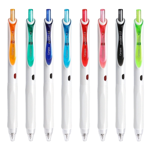 日本KOKUYO国誉中性笔campus vividry彩色按动速干中性笔握胶水笔学生考试用0.5好写的红蓝黑色签字笔可换芯