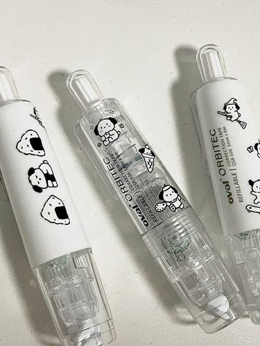 欧文修正带透明按动型涂改带