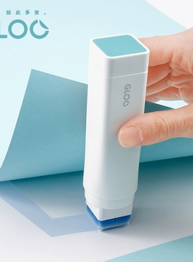 日本KOKUYO国誉固体胶GLOO变色胶棒直角胶高粘度学生用创意儿童手工强力方形固态胶水透明女办公2019文具大赏