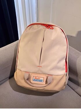 正品日本乐天潮牌sun earth新品帆布休闲百搭双肩包书包超轻休闲