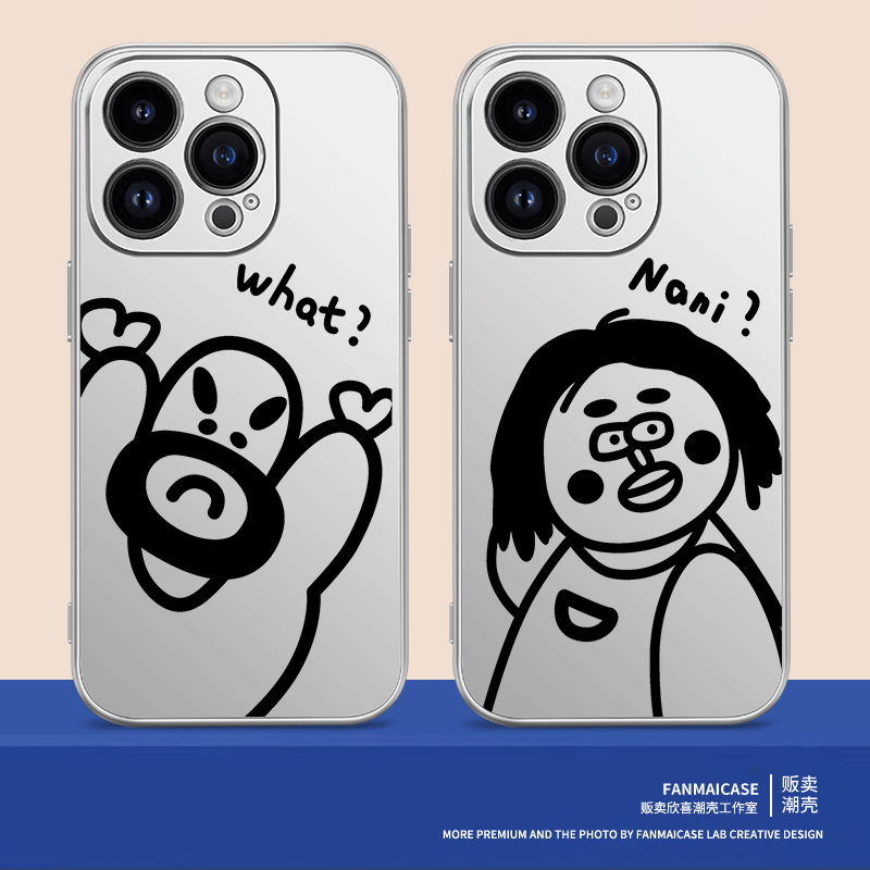 搞怪男女14promax手机壳创意iphone13全包12防摔11pro情侣xs/8p/6s适用于华为mate50pro卡通p40新款nova7系列
