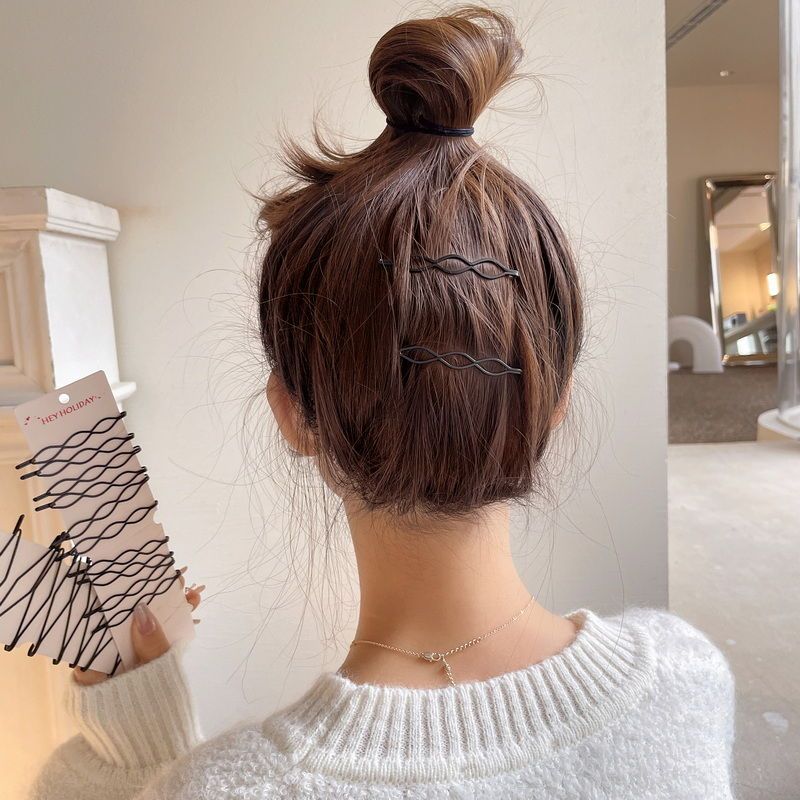 简约黑色发夹韩国一字夹