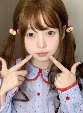 可爱仿真小苹果发绳少女心