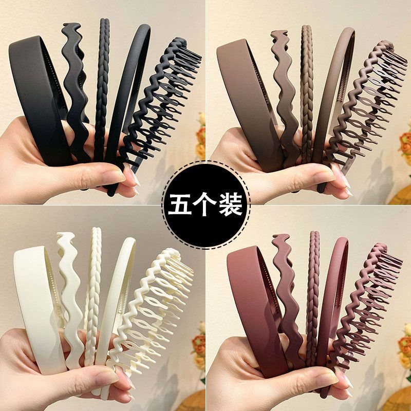 磨砂发箍女带齿防滑碎压洗