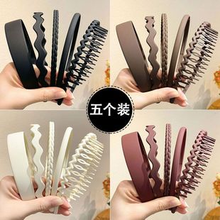 磨砂发箍女带齿防滑碎发压发洗脸头箍敷面膜专用发卡夏季 发捆头饰