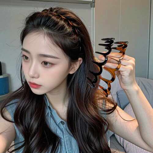 碎发整理神器不勒头头箍