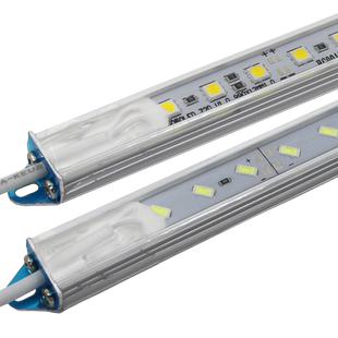 高亮防水led硬灯条12V户外5730长条U槽鱼缸冷藏柜保鲜展示柜灯带