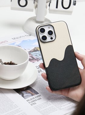 里面LM｜「向野而生」山山而川系列真皮拼接手机壳山野户外露营风森系保护壳好物分享防摔软壳氛围运动