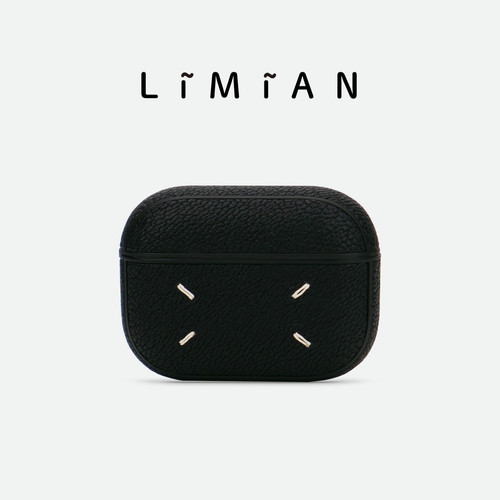 里面LM｜马潮吉拉系列真皮AirPods123代AirPodspro123代耳机壳定制保护套刻字定制可爱卡通不撞壳治愈情侣