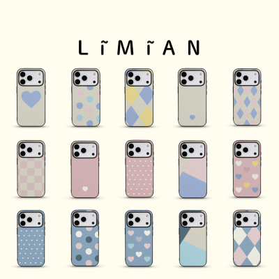 里面LM｜专属定制银色系列手机壳适用iPhone17proMax华为mate80pro气质百搭精致不撞款真皮软壳情侣礼物