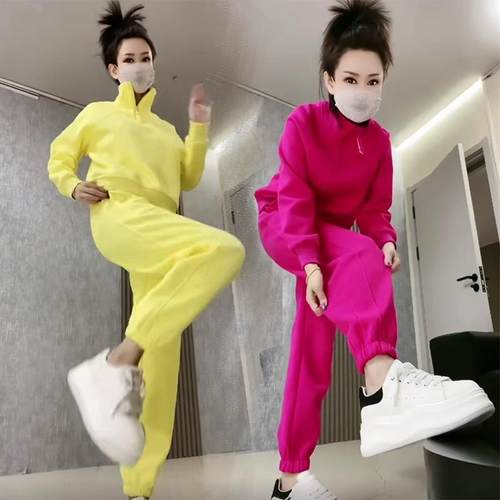 欧货时尚洋气减龄休闲运动套装女