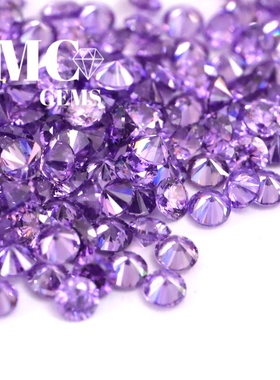 紫色锆石DIY饰品配件0.8-3.0mm小碎钻紫红瑞士钻碎钻粘补钻水钻