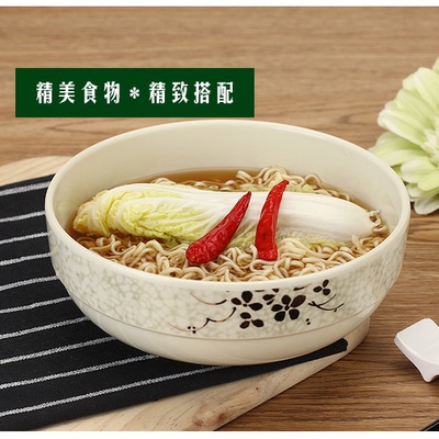 高档美耐皿日式餐具塑料馄饨饭碗
