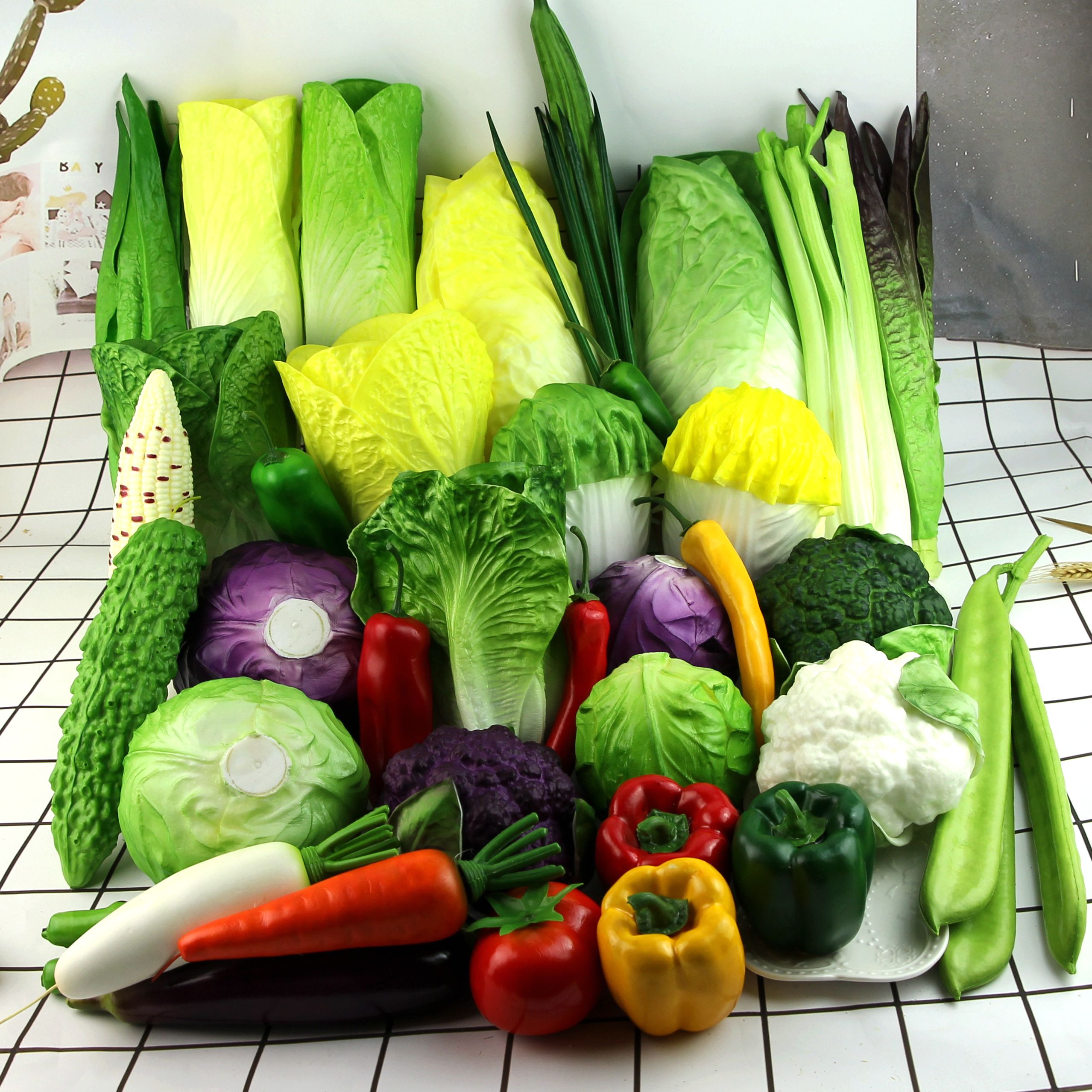 早教认知蔬菜水果模型摆件