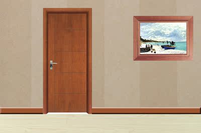 卧室门房间门实木复合门 烤漆门 门门木门书房油漆套装门