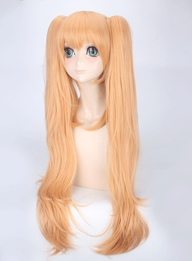 少女前线/跳票前线 UMP45/UMP9 金色金黄色长发双马尾假毛COS假发