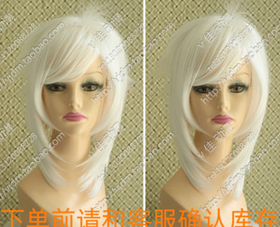 贾法尔高修白色短发信蜂拉格/薄樱鬼冲田总司罗刹cosplay假发假毛