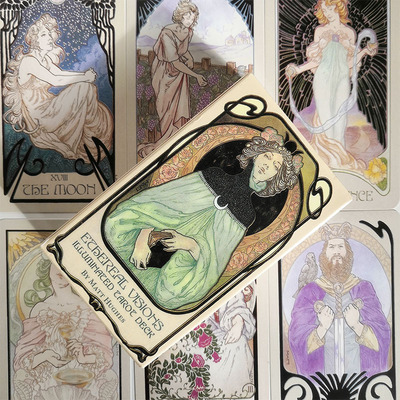 缥缈愿景塔罗牌9*6cm Ethereal Visions Tarot虚幻塔罗塔牌卡罗牌