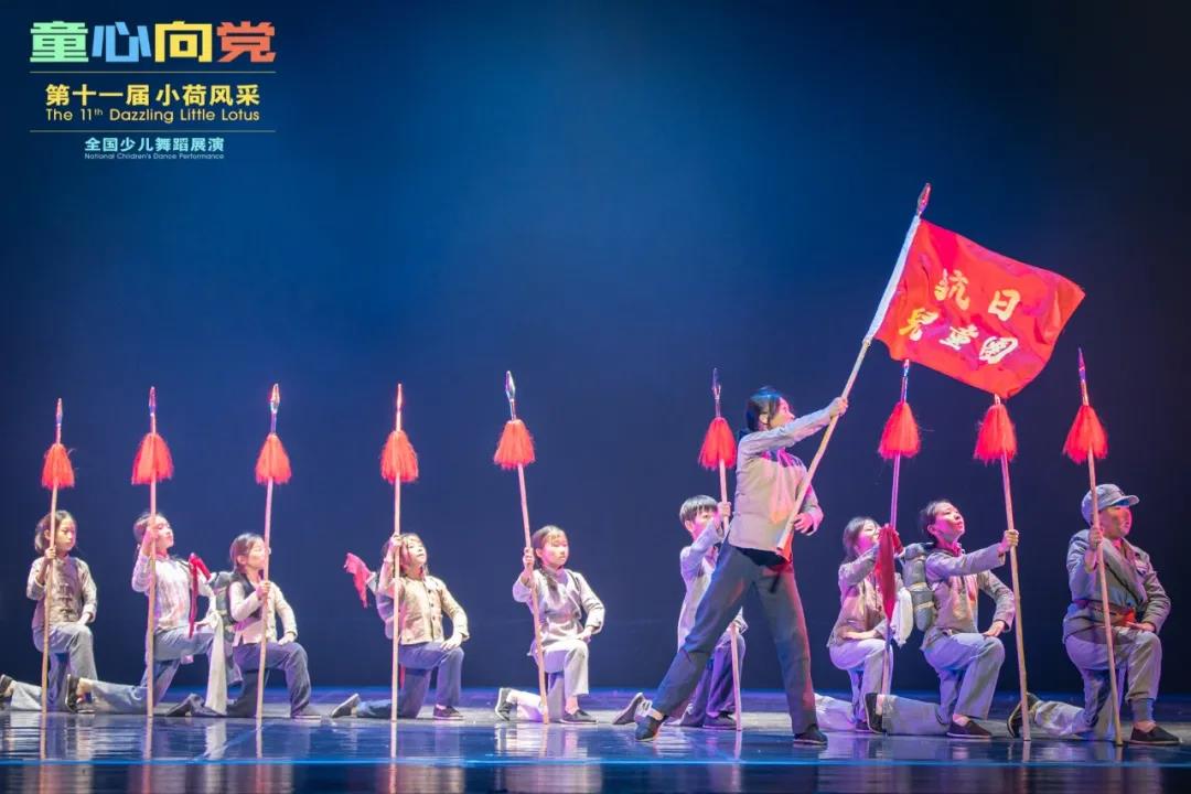 六一小荷风采红缨枪舞蹈服爱国抗日儿童团娘子军红色先锋演出服