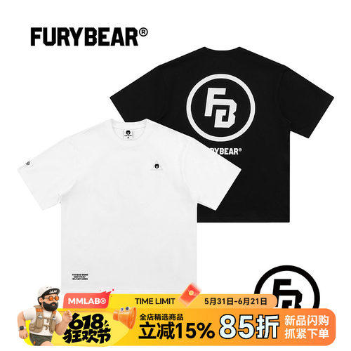 FURYBEAR熊怒FB-25系列T恤
