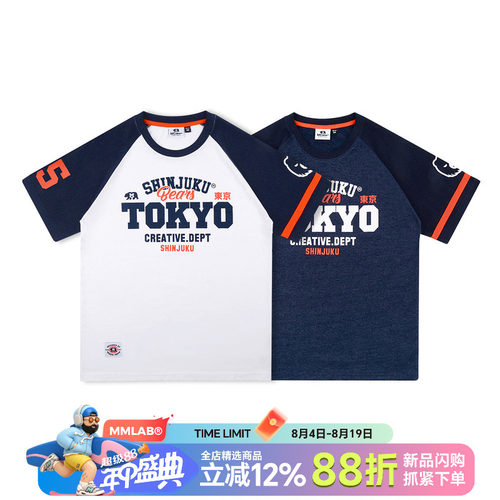 MCREW东京新宿SHIJUKU圆领T恤