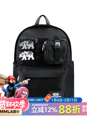 MCREW WILDNESS限定城市机能黑色潮流书包大号电脑背包双肩包