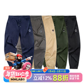 FURYBEAR愤怒熊系列LOGO刺绣藏青卡其深灰斜纹薄款 长裤 工装 布裤