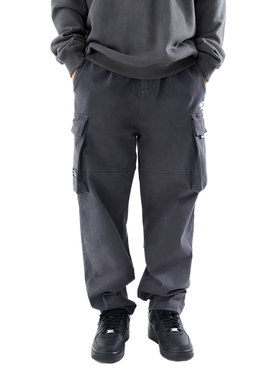 MCREW WILDNESS机能系列运动宽松直筒灰色加厚贴袋长裤梭织工装裤