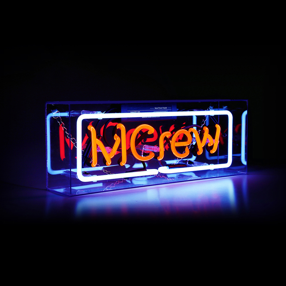 MCrew LOGO NEON Light Box 潮流艺术装饰摆件霓虹灯盒收藏限量版 节庆用品/礼品 装饰灯 原图主图