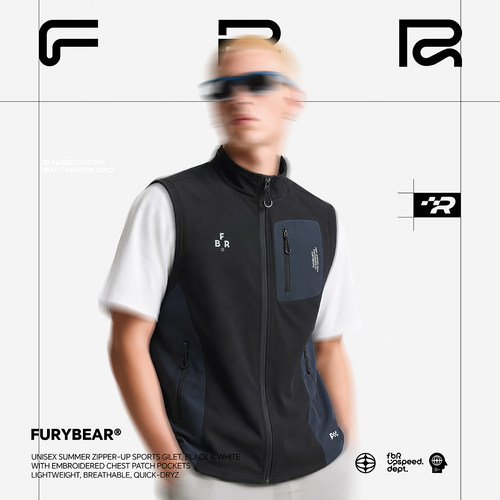 FURYBEAR速干轻薄透气运动马甲