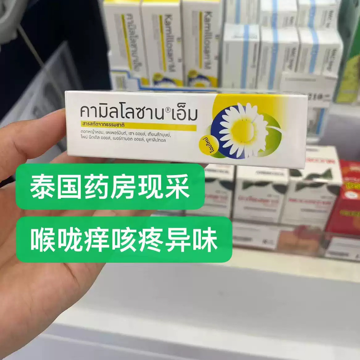 正品泰国本土常用品药房代购KAMILLOSAN@ M 洋甘菊口腔喷雾剂
