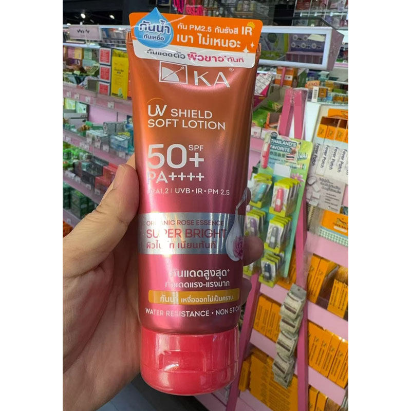 泰国原装KA身体防晒160g清凉保湿清爽不油腻轻薄防晒乳霜spf50+