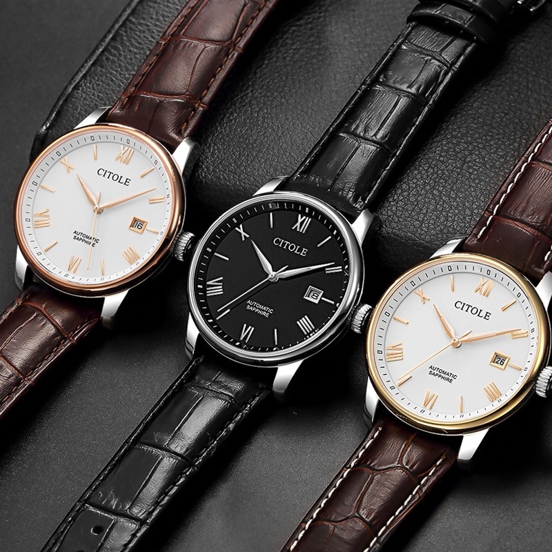 商务休闲学生潮流防水全自动腕表