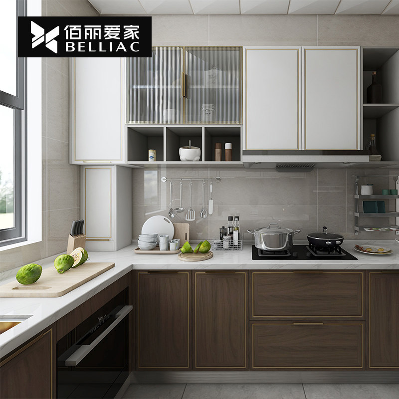 佰丽爱家全屋定制整体橱柜定制厨房整柜子灶台柜简易柜设计定制