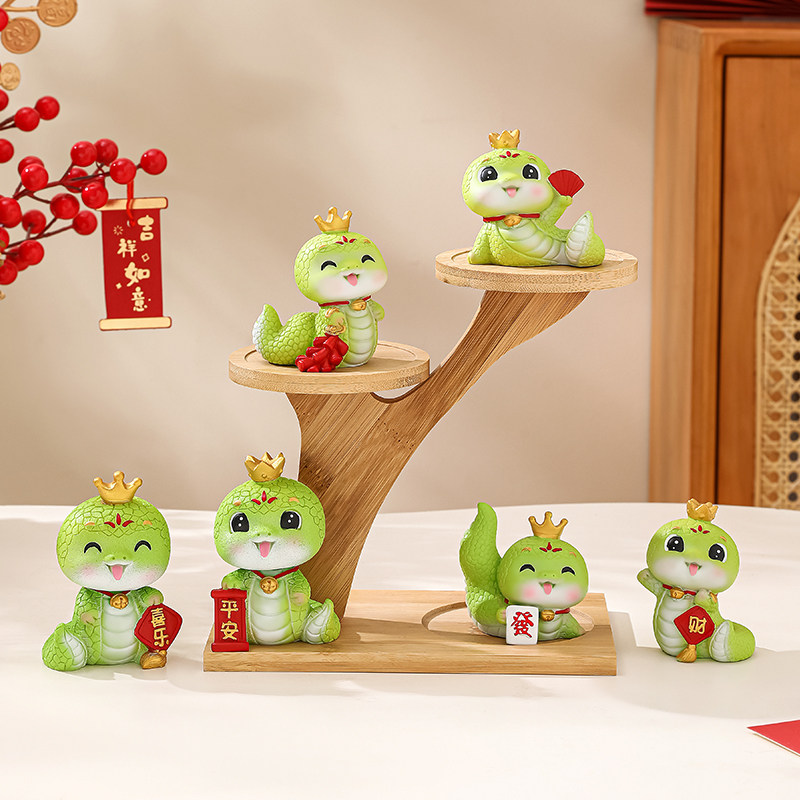 国潮小摆件生肖蛇年吉祥物